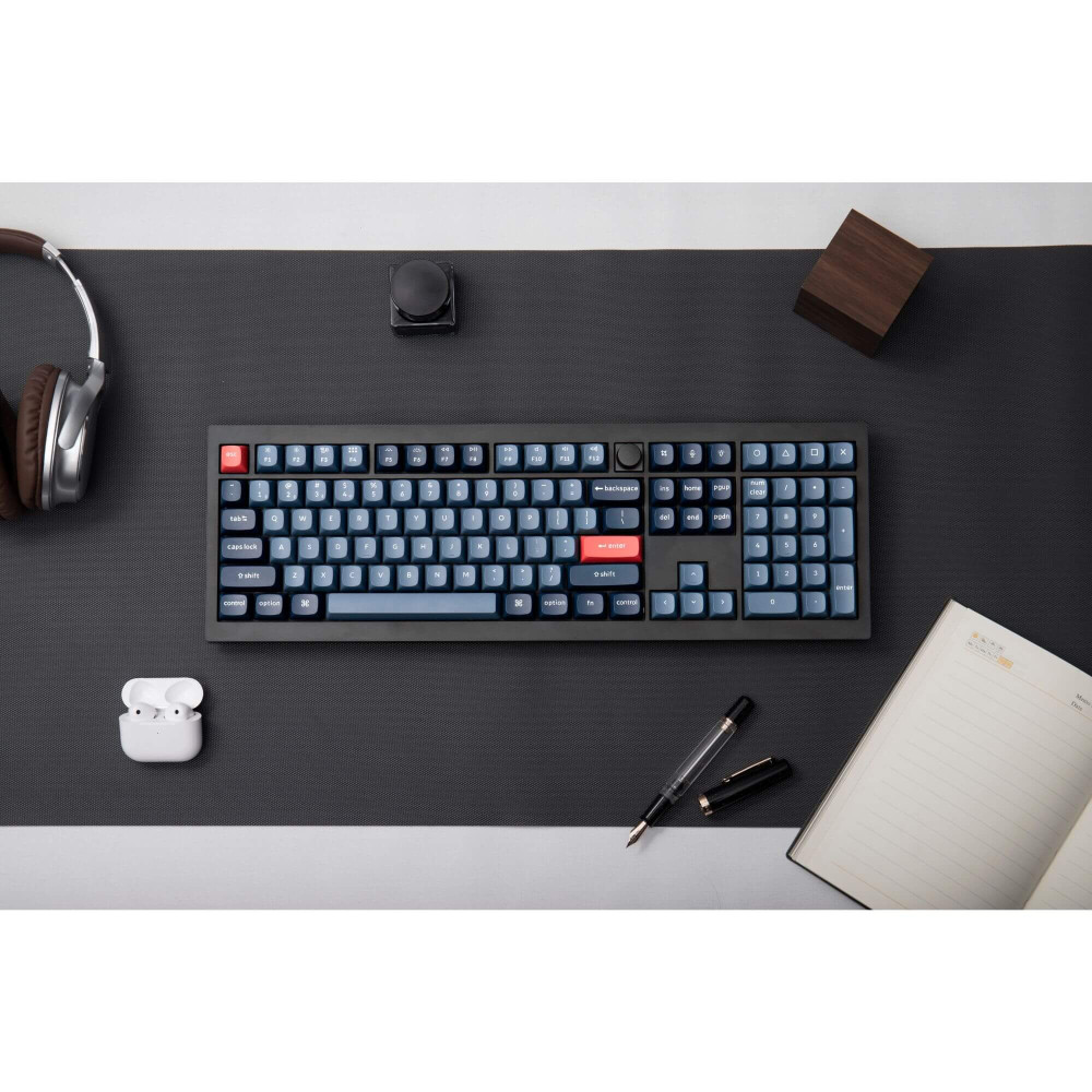 Keychron V6 Max Noir Brun Interrupteur (ANSI) avec Bouton