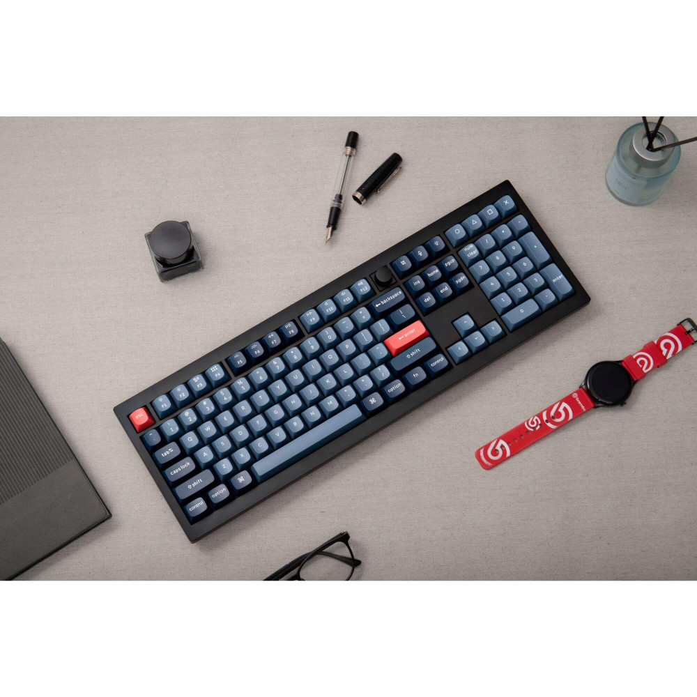 Keychron V6 Max Noir Brun Interrupteur (ANSI) avec Bouton
