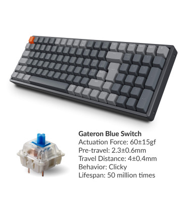 Keychron k4 gateron blue popular switch