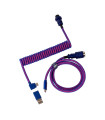 Keychron Câble incliné enroulé Premium - Violet
