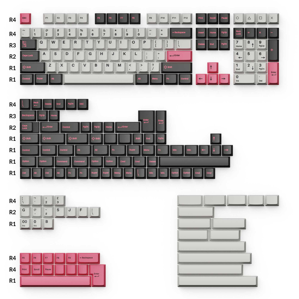 Keychron PBT Dagger Blue Full Set Keycaps (US)