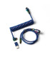 Keychron Premium Coiled Angled - Bleu Arc-en-ciel