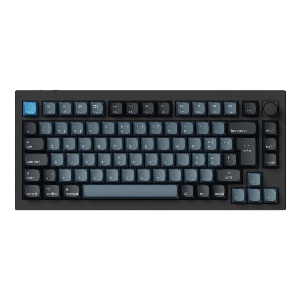 Keychron Q1 Pro Black QMK Red Switch Swiss Layout (ISO-CH)