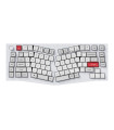 Keychron Q10 Pro Shell Blanc QMK Rouge Commutateur (ANSI) avec bouton