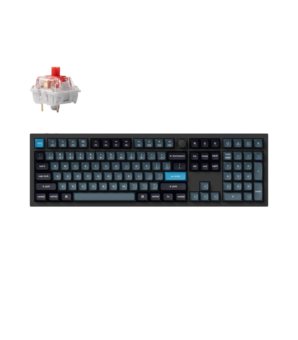 Set Keycaps Carbon OEM Keychron 75% ISO Español