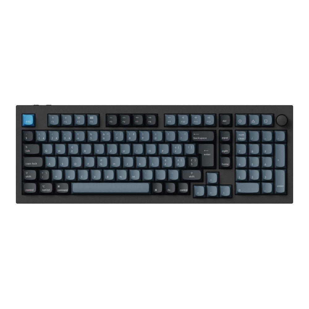 Keychron Q5 Pro Interrupteur banane QMK noir (ISO-CH) avec bouton