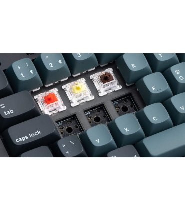 Keychron Q5 Pro Interrupteur banane QMK noir (ISO-CH) avec bouton