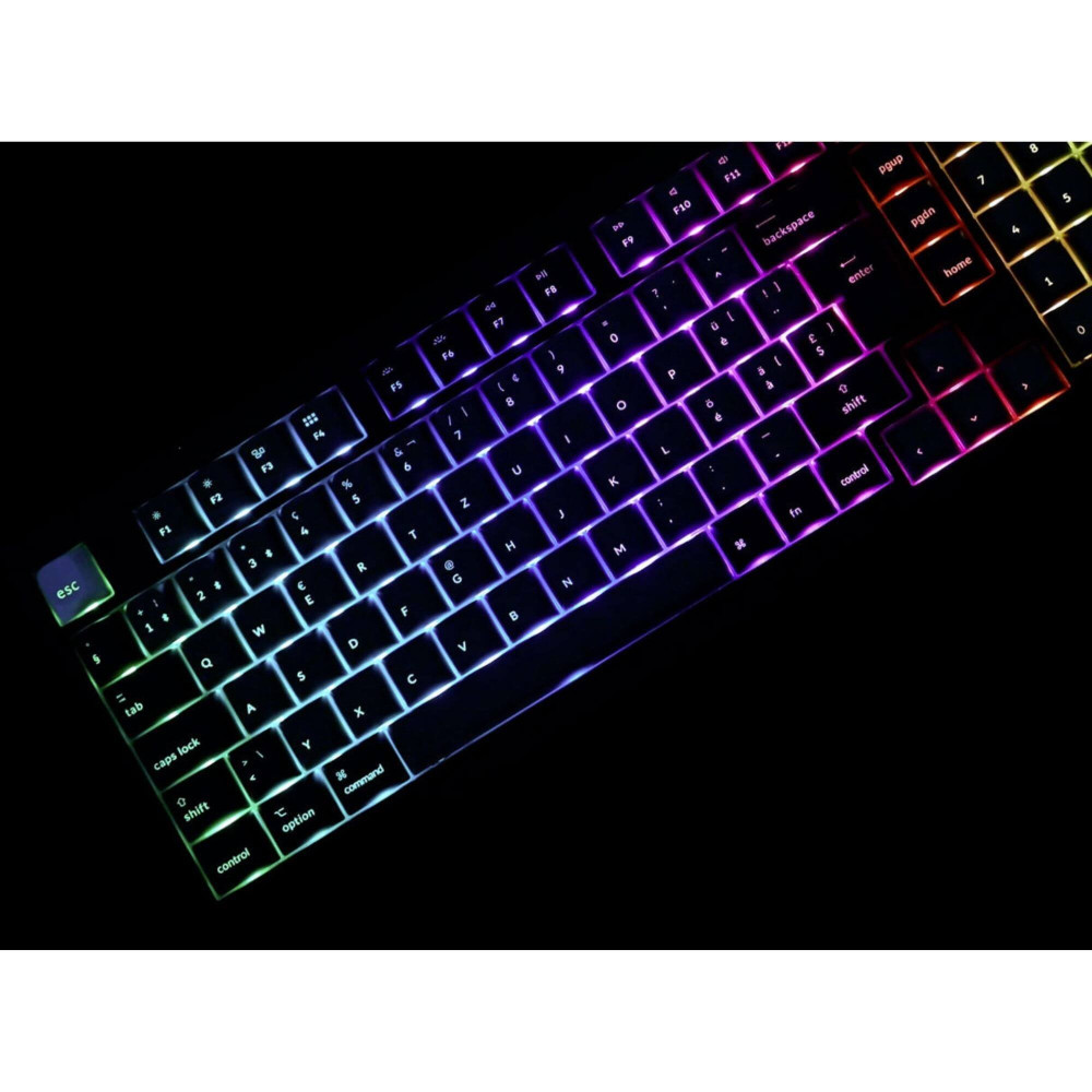 Keychron Q5 Pro Interrupteur banane QMK noir (ISO-CH) avec bouton