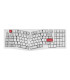 Keychron Q13 Pro Shell Blanc QMK Rouge Commutateur (ANSI) avec bouton